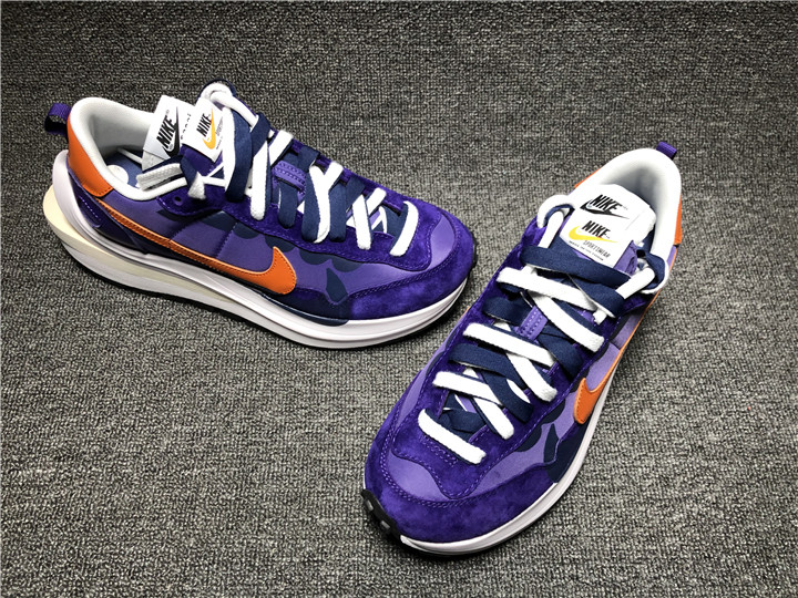 2021 Men Nike Vaoorwaffle Sacai Blue Orange White Running Shoes - Click Image to Close